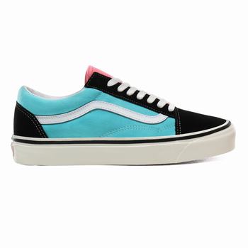 Damske Tenisky Vans Anaheim Factory Old Skool 36 DX Čierne/Svetlo Tyrkysové VA38DCFVE